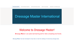 Desktop Screenshot of dressage-master.com